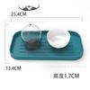 Jogo Americano de Silicone Moderno Minimalista, Tapete Quadrado Isolante de Calor para Mesa de Jantar, Tapete Drenante de Cozinha, Opções Multicor, Jogo Americano, Porta-copos