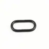 Accesorio de hardware para equipaje, bolso negro con arma de oro claro, anillo de conexión de hierro, hebilla ovalada, anillo de hierro con diámetro interior de 3,8 cm
