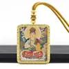 Tangka Dorado Pintado a Mano Doce Santos Patronos del Zodiaco Samantabhadra Colgante de Tangka Estable Collar de Tanka para Hombres y Mujeres Venta al por Mayor
