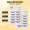 Cílios Postiços Fada Diabólica Grande Cluster Único Natural Cacheado Volume Grande Haste Transparente Fina Natural Estilo Mangá Cauda do Olho Longa
