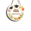 Decoración de letrero de puerta conmemorativo de temporada de graduación de madera transfronteriza para niños, regalo feliz de graduación
