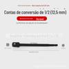 Adaptador de Cabo Hexagonal 1/2 Broca Elétrica para Haste Quádrupla Manga Contas de Conexão Adaptador para Chave de Ar Chave de Fenda Elétrica