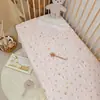 Sábana de Gasa de Doble Capa de Algodón Puro Grado A Materno e Infantil para Bebés y Niños Pequeños, Artículo de una Sola Pieza para Cama de Empalme Infantil