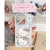 Capa para iPhone 15/14/13 da Hello Kitty Azul com estampa de desenho animado Apple 16promax 11/12 resistente a quedas