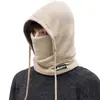 Gorro Cálido para Exteriores Pareja Invierno Polar Cortavientos Protección para Orejas Máscara Gorro Bufanda Integrado Ciclismo Gorro de Cazador Moderno