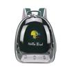 Suministro Directo de Fábrica Bolsa de Salida para Loro Mochila para Mascotas Cabina Portátil Transparente Hombro Portátil Caja de Transporte Mochila para Loro Pájaro