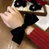 Lazo Rojo Terciopelo de Año Nuevo para el Cabello para Mujer, Cuerda Festiva para Cola de Caballo o Moño, Goma Elástica para el Cabello