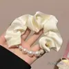 Scrunchie Floral Doce Estilo Coreano com Laço para Mulheres, Novo Elástico de Renda para Cabelo 2026, Acessório de Cabelo para Meninas