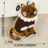 Parche Adhesivo Decorativo de Animalito Gatito Lindo de Dibujos Animados Accesorios para Ropa Funda de Teléfono Móvil Bolso Parche Bordado