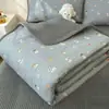 Colchonete refrescante para bebê Classe A, capa de cama acolchoada de veludo de leite, um lado é todo de algodão e o outro é de veludo para bebê, capa de colchão dupla face