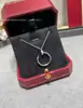 Collar de Clavo de Alta Versión Tarjeta Chapado en Plata de Ley Oro Rosa de 18 Quilates Cabeza y Cola de Mujer Lleno de Diamantes Cadena de Clavícula Transfronteriza No se Desvanece