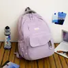 Mochila Casual de Color Sólido Fresca y Elegante para Tutoría 2026 Nueva de Gran Capacidad Bolsa para Computadora Moda Coreana