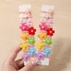 Elástico de Cabelo Flor de Feltro Colorida com Acessórios de Pérola, Elástico Colorido de Flor de Ameixa para Cabelo de Bebê, Elástico Fofo para Cabelo de Meninas Que Não Danifica o Cabelo