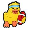 Patito Amarillo Lindo de Goma Suave de PVC Hebilla Decorativa Desmontable para Zuecos, Dijes para Zapatos, Accesorios de Bricolaje Transfronterizos en Stock