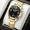 Reloj para hombre con correa de acero transfronterizo, manecillas luminosas simples, reloj de pulsera de cuarzo para hombre, resistente al agua para uso diario, reloj de cuarzo transfronterizo al por mayor