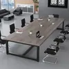 Mesa de Conferencias, Mesa Larga, Escritorio de Oficina Simple Moderno, Mesa Larga y Sillas para Negociación, Mesa de Trabajo para Sala de Conferencias, Mesa de Entrenamiento