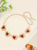 Cadena de Metal para la Cintura Transfronteriza para Mujer, Diseño Retro, Accesorios Personalizados, Cinturón de Borla con Mariposa y Corazón de Nicho, Accesorios de Moda
