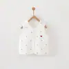 Colete quentinho para bebê, estilo primavera e outono, algodão puro, qualidade Classe A, unissex, térmico de três camadas, top acolchoado fino sem mangas