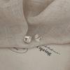 Pendientes de Corazón de Plata de Ley S925 Chiheng para Mujer Nueva Colección Primavera 2026 Estilo Coreano Moda de Nicho Versátiles Pendientes Transparentes