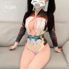 Domila Sexy Roupa Interior Feminino Morto Ku Fato de Água Maiô Arquivo Aberto Livre Sexy Yin e Yang Professor Role Play F470