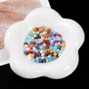 Atacado de diversas contas de vidro com explosão de cores mistas, contas soltas, materiais e acessórios para joias de pulseira e colar feitas à mão DIY