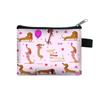 2025 Carteira Infantil Fofa de Desenho Animado Dachshund Poliéster Bolsa Mini Cachorro Simples Estilo Ins Saco de Armazenamento