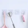 Gancho Transparente Sin Rastro, Gancho Adhesivo de Plástico, Gancho en Forma de Cuerno, Gancho de Cuerno Sin Taladro, Gancho Adhesivo Sin Clavos para Baño Cocina