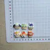 Nuevos Accesorios de Resina de Conejo de Dibujos Animados Brillantes al por Mayor DIY Pegamento de Crema Funda de Teléfono Colgante para Pasador Zueco Bolsa