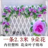 Enredaderas de Ratán de Rosa Simulada Techo de Sala de Estar Colgante de Pared Diseño Decoración de Boda Flores Falsas Flores de Planta Simulada