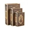 Decoração de Livro de Madeira Simulado Venda Quente Transfronteiriça Caixa de Armazenamento de Livro Falso Livro Mágico de Restaurante de Celebridade da Internet Estante de Livros Retro Livro Decorativo