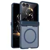Funda para teléfono Samsung ZFlip8 aplicable transfronteriza, cobertura total, transparente con tacto similar a la piel, atracción magnética incorporada, cubierta protectora Zflip7