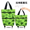 Bolsa de Tecido Oxford com Rodas Bolsa de Compras Dobrável Bolsa de Carrinho Carrinho de Compras Carrinho Pequeno Bolsa Tote para Mercearia