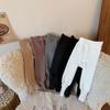 Leggings Espessos e Quentes com Forro de Lã e Meias de Inverno para Meninas - Para Looks de Moda Infantil