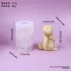 Molde de Silicona para Velas Perfumadas de Conejo y Oso de Dibujos Animados Lindo de Nicho Versión Coreana Ins Molde para Jabón Hecho a Mano Adorno de Yeso