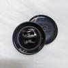 Botones de Resina de Cuatro Agujeros Engrosados en Forma de Tazón para Abrigos de Lana de Mujer, Botones Grandes Negros Brillantes, Al por Mayor en Stock