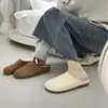 Mules fechadas estilo slip-on francês-inglês para mulheres, sapatos de vovó com sola macia, novo estilo Birkenstock primavera-verão 2026