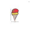 Parche Adhesivo Bordado a Máquina de Helado Hamburguesa Papas Fritas Ropa Pantalones Bolso Sombrero Decorativo Adhesivo de Tela Pegamento Trasero Planchado