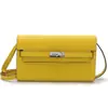 Bolso de Mano Kelly Nuevo de Cuero Genuino para Mujer Estampado de Palma Piel de Vaca Bolso de Axila Bolso de Hombro Único Cruzado Pecho Bolso para Teléfono Móvil