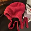 Gorro de Punto Estilo Fairtown para Mujer, Gorro de Invierno Vintage, Gorro Bolsa, Gorro de Lana Cálido para Protección de Orejas