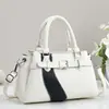 Bolso sencillo y versátil de gran capacidad para mujer con colores contrastantes, bolso elegante y versátil para dama con cierre elegante, bolso de hombro único para mujer