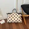 Bolsa Tote de Bolinhas Popular e Mais Vendida deste Ano 2026 Nova para Mulheres, Bolsa de Ombro para o Dia a Dia de Grande Capacidade, Bolsa de Mão da Moda