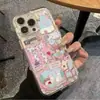 Capa para Celular Love Mushroom Rabbit Adequada para Apple 16 15 14 13 Promax 17 Transparente Space Case 17P