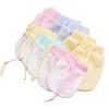 Fonte de Produtos para Gestantes e Bebês: Luvas Anti-Arranhões para Bebê com Cordão Ajustável para Evitar Arranhões no Rosto, Luvas Pequenas para Recém-Nascidos