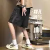 Pantalones cortos deportivos finos de verano, pantalones casuales de secado rápido para exteriores de talla grande hasta la rodilla, pantalones de seda helada de longitud media para hombre