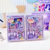 Máquina de Gashapon de Pony Lindo de Dibujos Animados Bloc de Notas Página para Colorear Divertida y Femenina Mecanismo de Pony Lindo Bloc de Notas de Bolsillo