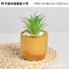 Vaso de Flores de Cerâmica Dourado Criativo Nórdico Móveis para Casa Morandi Verde Suculento Vaso para Plantar Orquídea Vaso Contêiner Planta em Vaso