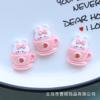 Lindos accesorios de resina de dibujos animados brillantes al por mayor, horquilla para el cabello para niños, pinza para el cabello, material DIY hecho a mano, parche para taza de agua
