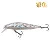 Cuchillo Grande Plateado Hundimiento Lento Micro-Objeto Xiaomi Señuelo Luya Boca Levantada Especial Lápiz Sumergible Señuelo Falso Agua Dulce Señuelo Falso de Largo Alcance