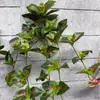 Hojas de Perilla Simuladas, Plantas Verdes Simuladas, Pequeños Ramilletes de Plantas en Maceta, Accesorios DIY, Decoración Colorida para Colgar en la Pared del Hogar, Hojas Falsas