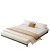 Cama de Ferro Forjado Cama Flutuante Sem Cabeceira, Estrutura Reforçada e Espessada, Cama de Solteiro Tatami 1.5m, Estrutura de Cama de Casal 1.8m